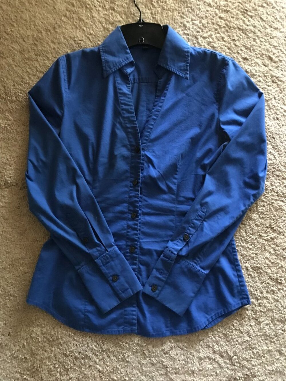 Womens royal blue express button down size small